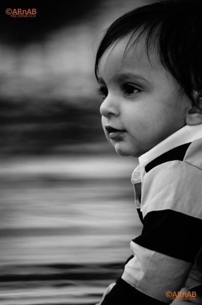 Boy looking away